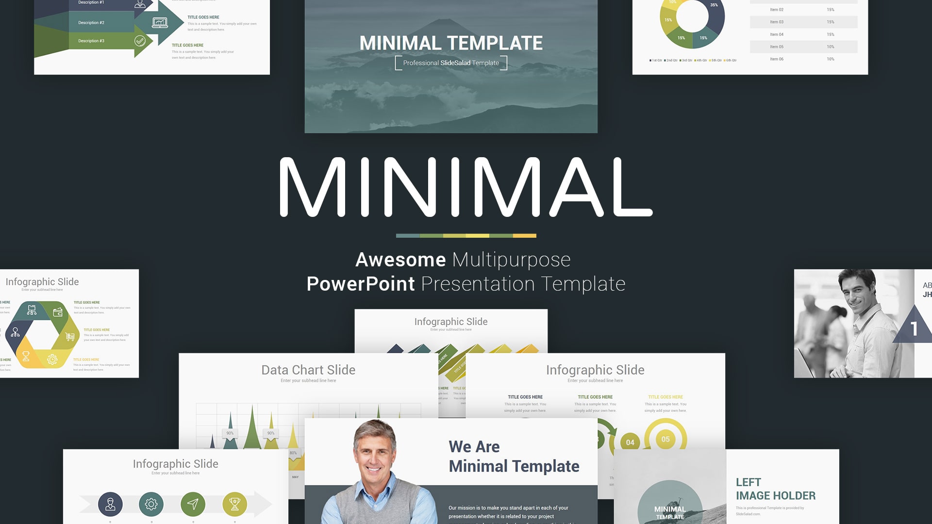 Professional Minimal PowerPoint Presentation Template Design – PowerPoint PPT Presentation Bundle