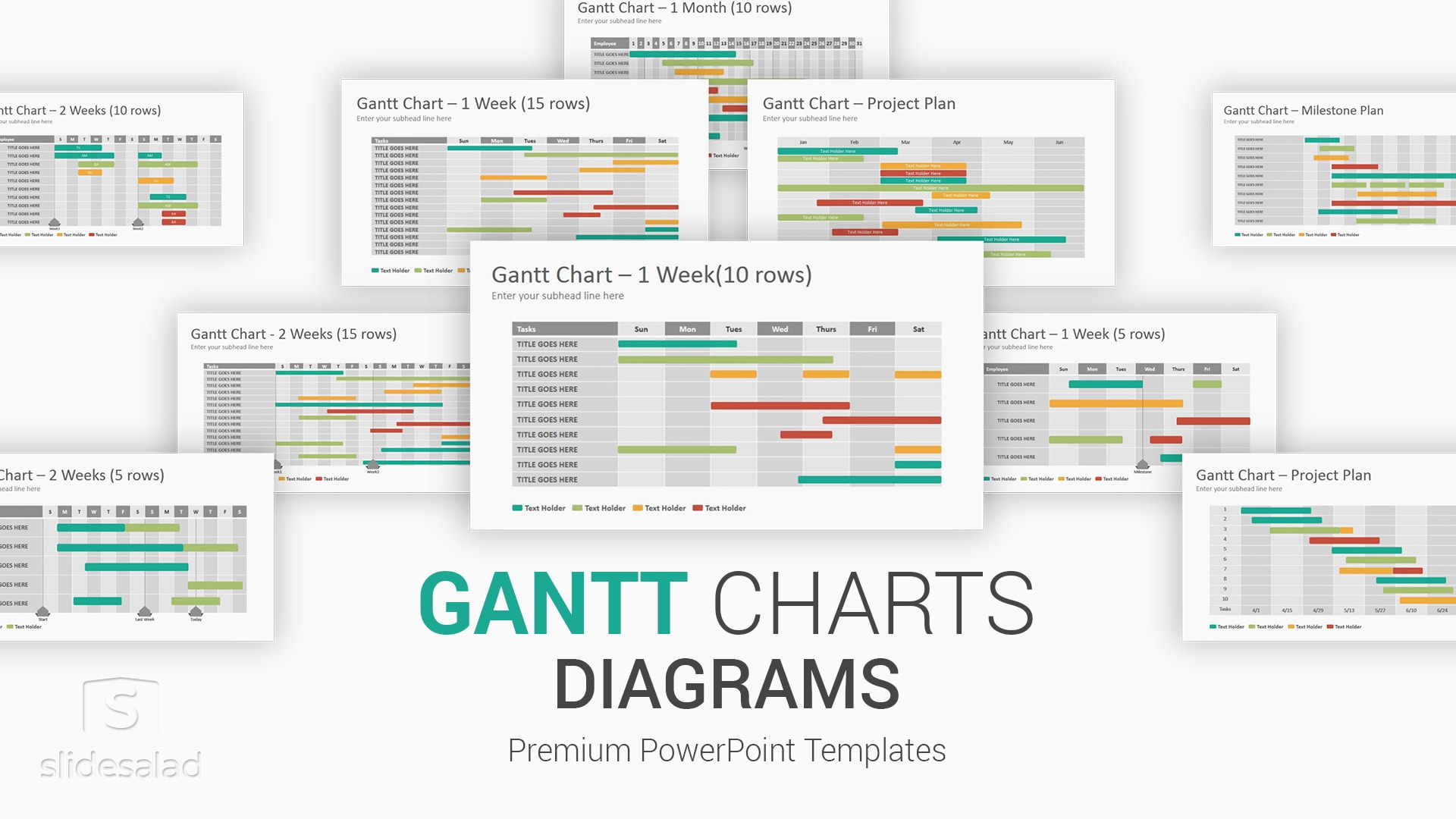 Gantt Diagrams PowerPoint Presentation Template – Modern PowerPoint Presentation Template