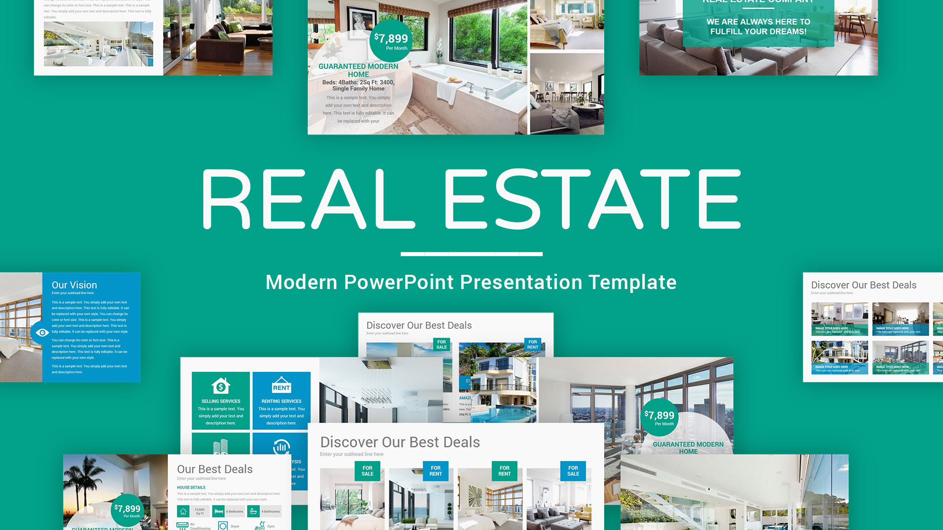 Modern Real Estate PowerPoint Presentation Template – Real Estate Agency Presentation Template