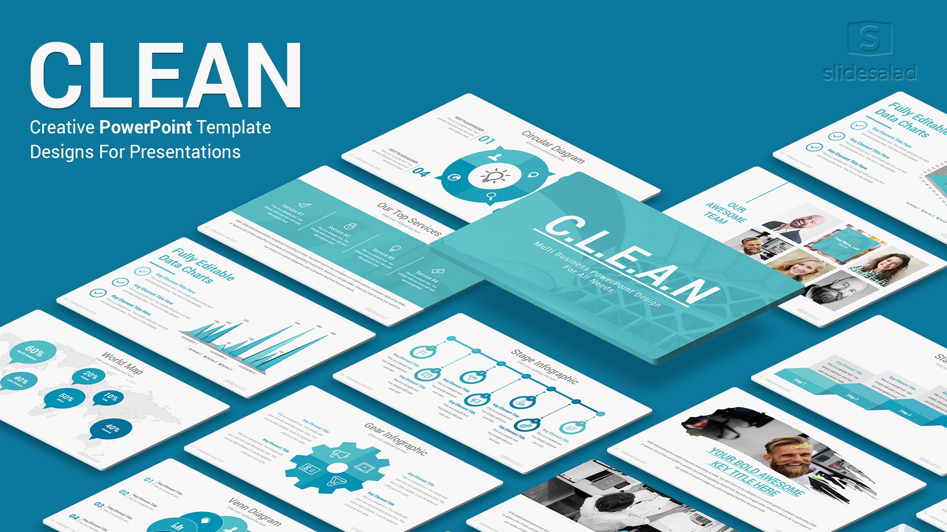 Clean Business PowerPoint Templates - Minimal Theme PowerPoint